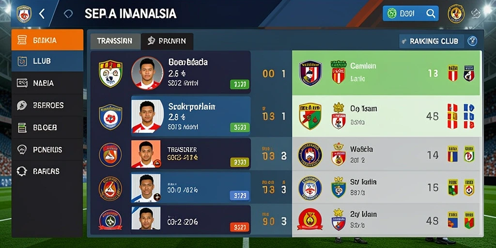Menu navigasi yang sederhana dan efisien.