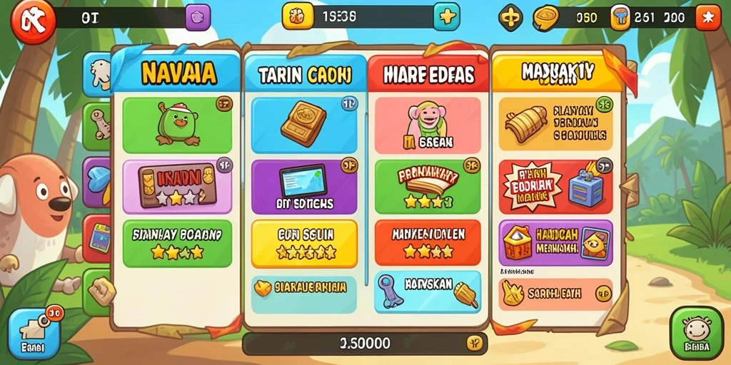 Misi harian yang menantang dan mengasyikkan.