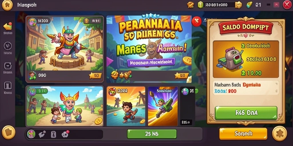 Grafik yang menarik dan modern dalam setiap permainan.